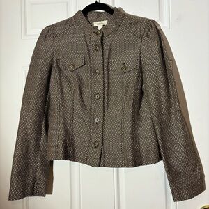 ❤️2/$15 or 3/$21❤️Loft Brown/Beige Jacket, Size 6